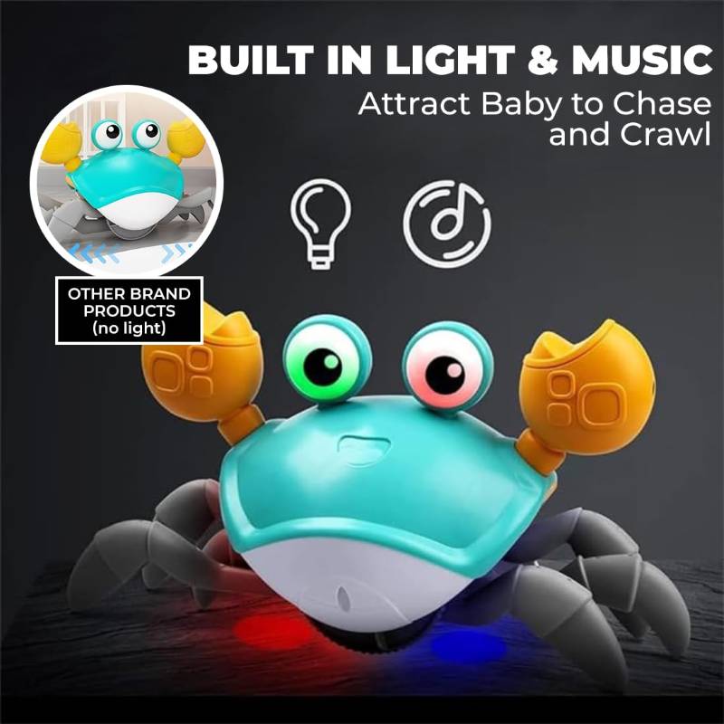 Cute Dancing Crab Toy with Light & Music – USB Rechargeable
