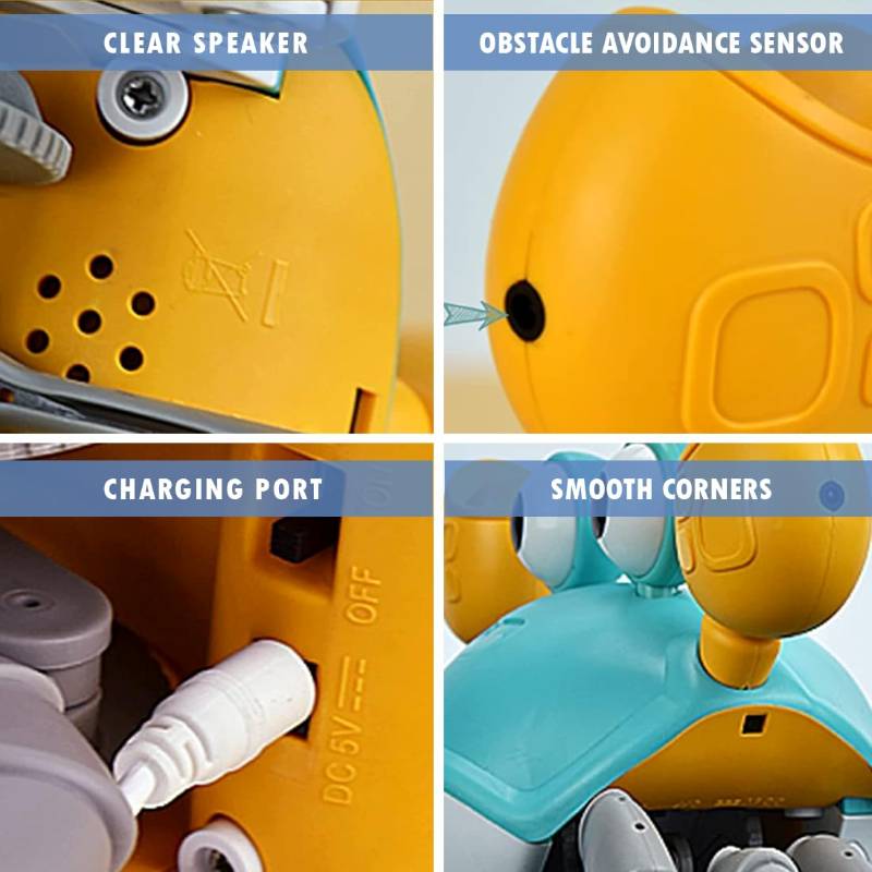 Cute Dancing Crab Toy with Light & Music – USB Rechargeable