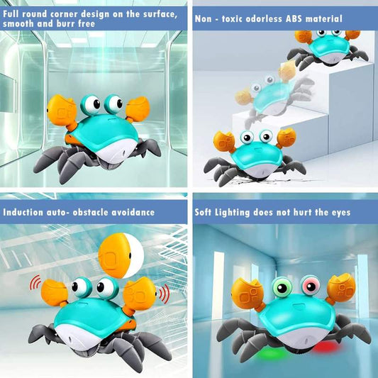 Cute Dancing Crab Toy with Light & Music – USB Rechargeable