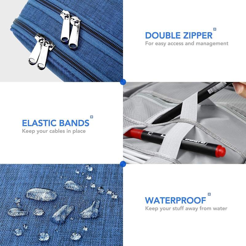 Double Layer Gadget Organizer Storage Bag