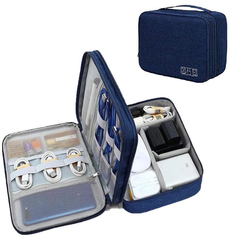 Double Layer Gadget Organizer Storage Bag