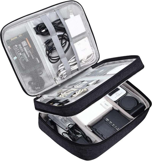 Double Layer Gadget Organizer Storage Bag